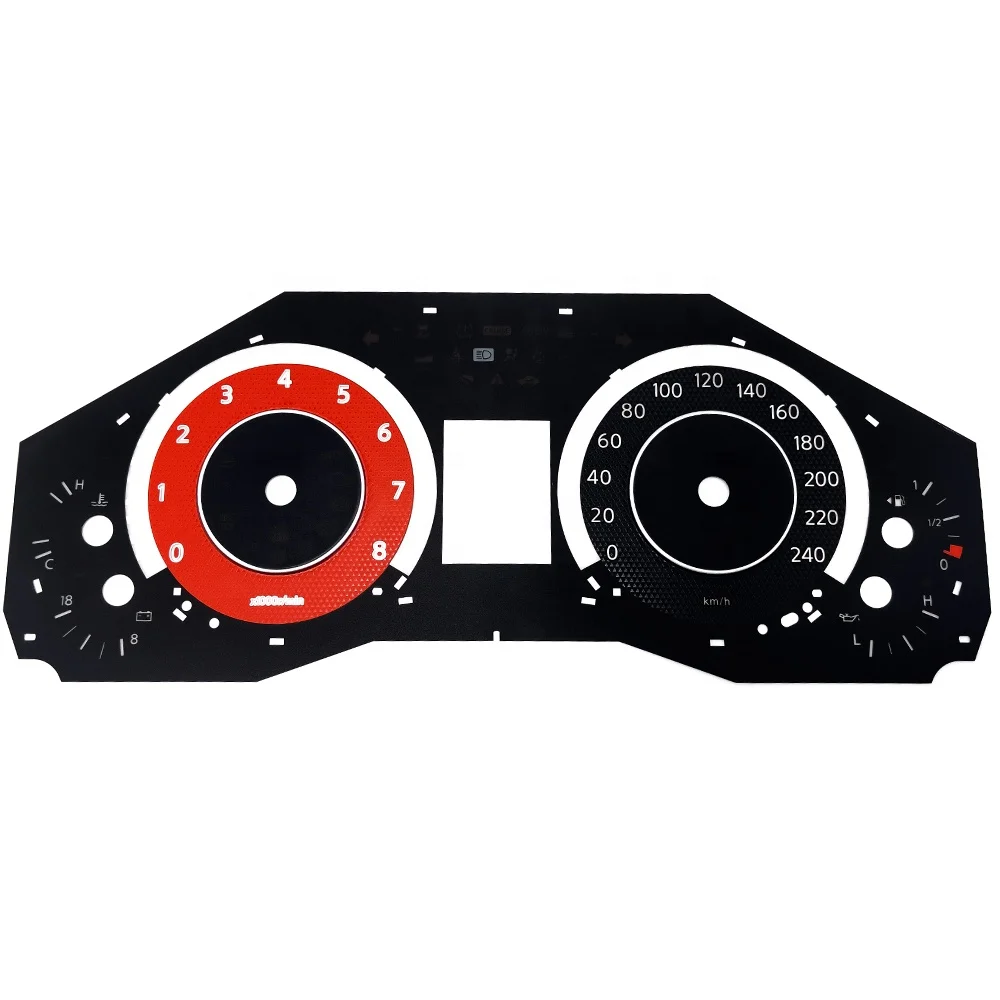 OEM&ODM Custom Motorcycle Meter graphic overlay instrument cluster faceplate digital dashboard