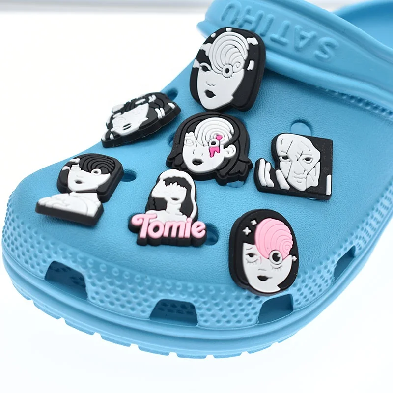 Wholesale Customize Pvc Shoe Charm Hot Sell Tomie Tomie Horror Story Comic Charac Cartoon Figure Charms Shoe Decorations