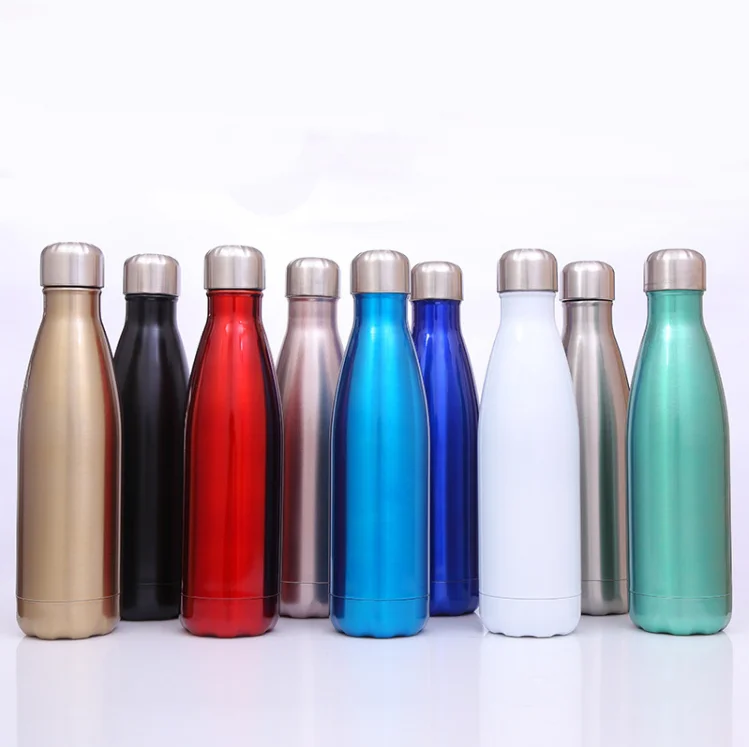 500ml stainless steel cola water bottle silver original stainless steel water bottle custom with logo