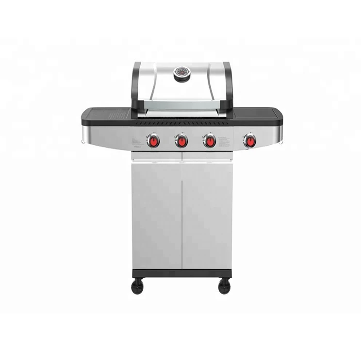 Flame Safety Device Camping Party Outdoor Kitchen Outdoor Grill Enamel Cast Iron Cooking Grates Gas Grill