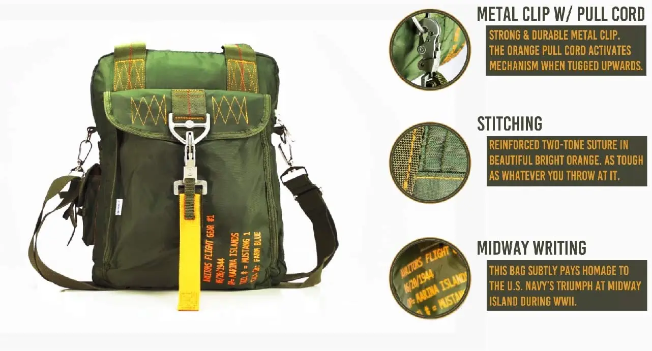 FREE SAMPLE Farm Blue Tactical Flight Bag Aviators Parachute Pilot Helmet Bag Green Military Style backpack