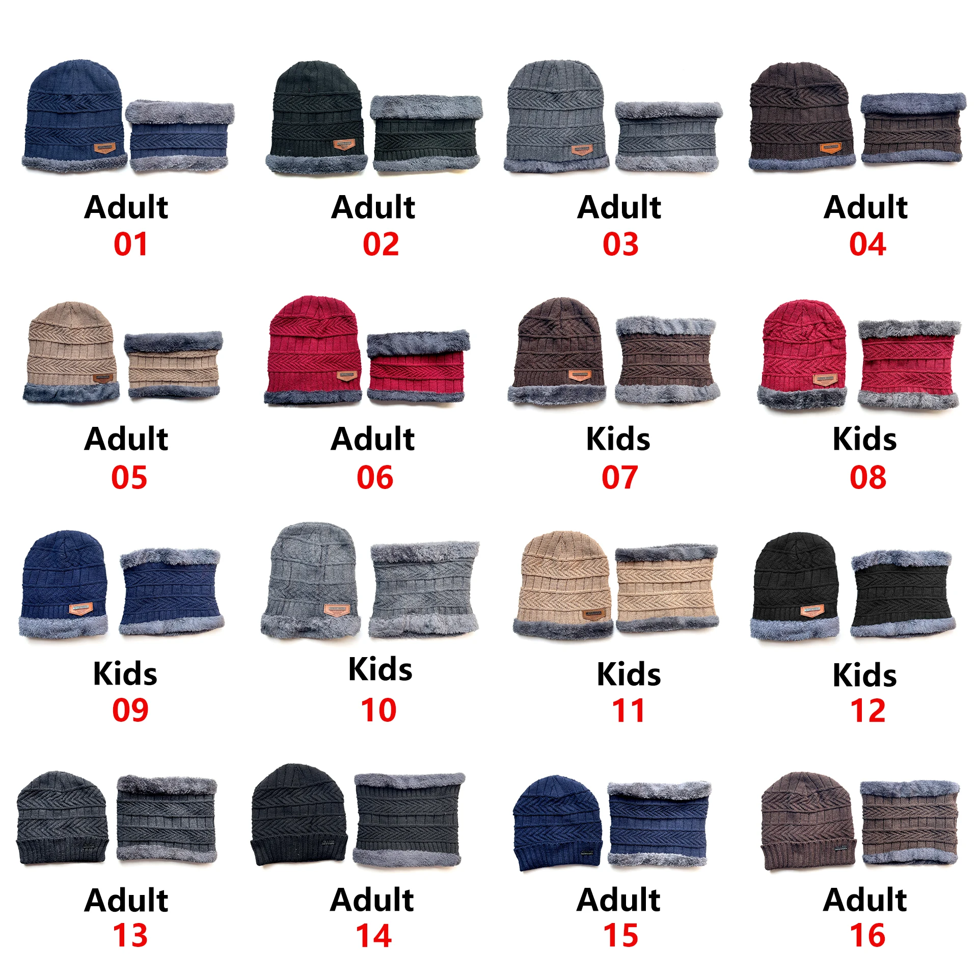 2022 men warm winter hat with Scarf Wool Lining Thick Warm Knit beanies Winter Beanie Caps bonnet For men