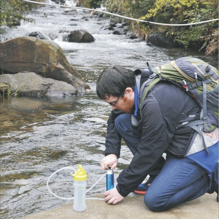 Diercon Drinking Water Filter System Sports Water Bottles Activated Carbon Outdoor Filtration