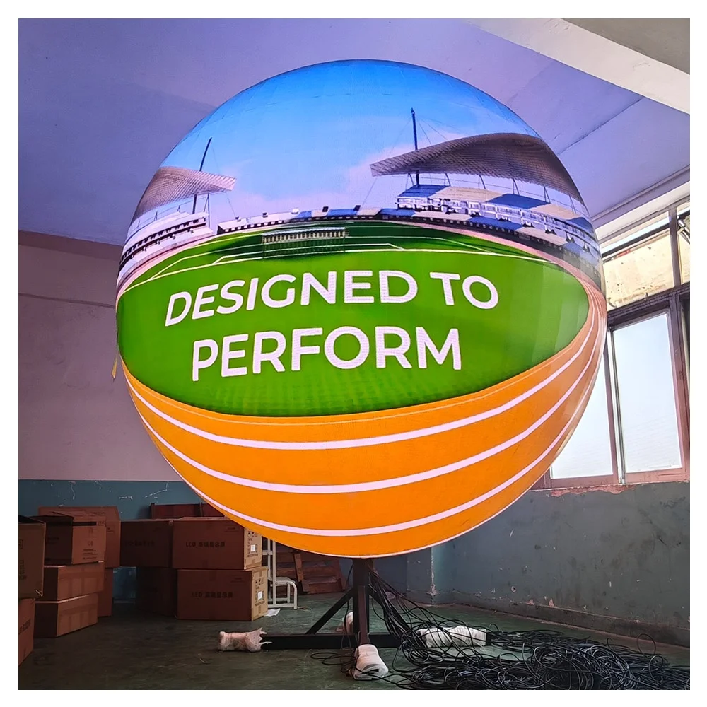 Toosen 360 Degree Globe Creative Shape Ball LED Display Full Color RGB Flexible Spherical Video LED Sphere Display Screen