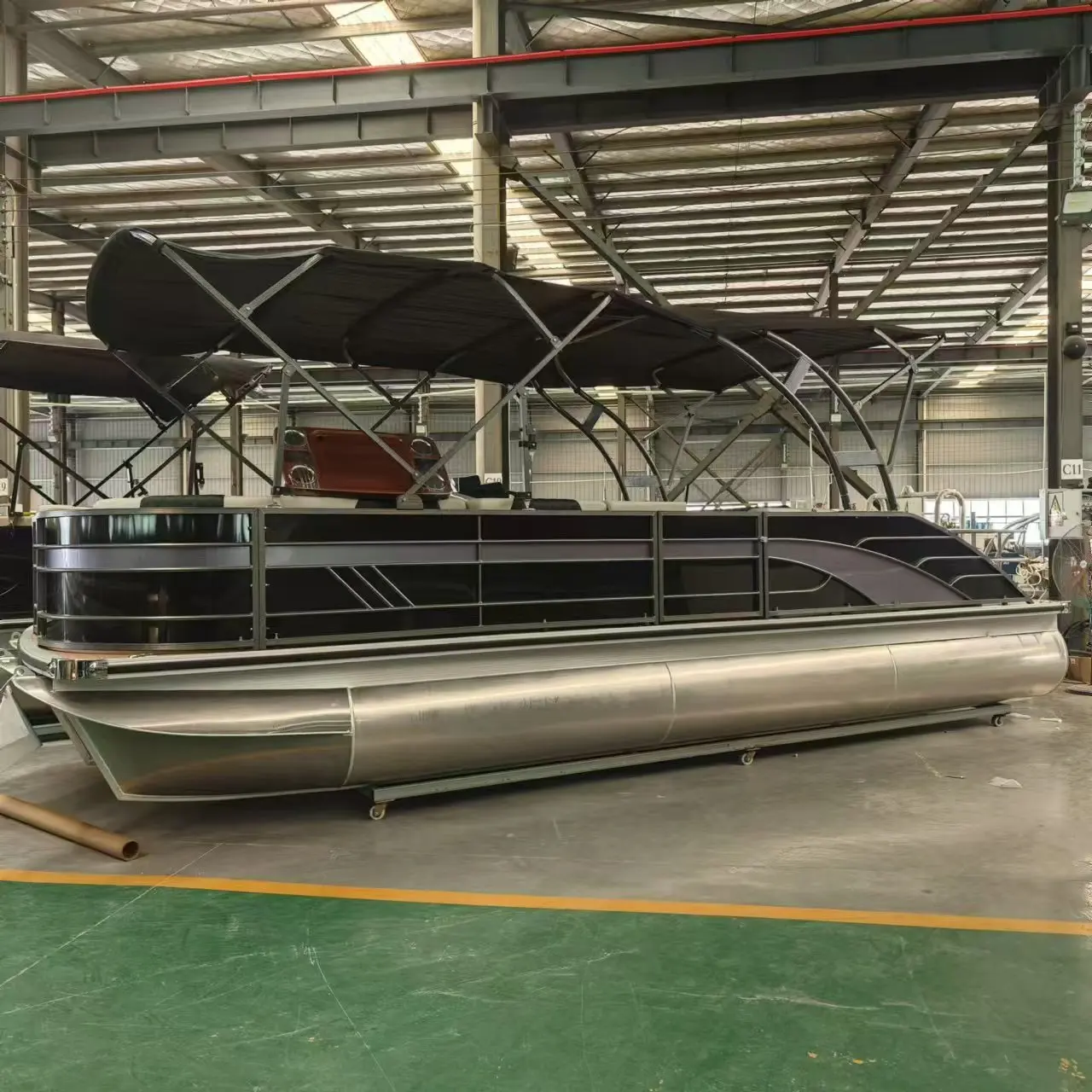 Allsea Aluminum 15ft-30ft OEM&Customized Tritoon Boat Sightseeing Travel Pontoon Boat for Sale