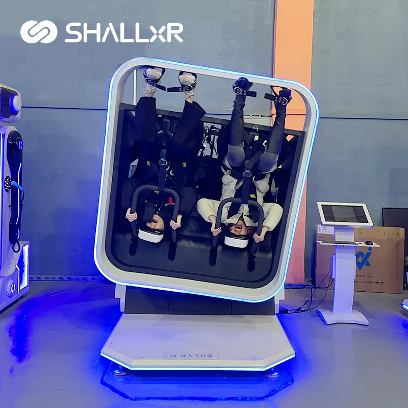 ShallxR Amusement Ride Virtual Reality Aircraft Cockpit Flight Simulator Cockpit Trade 9D VR 360 Simulator