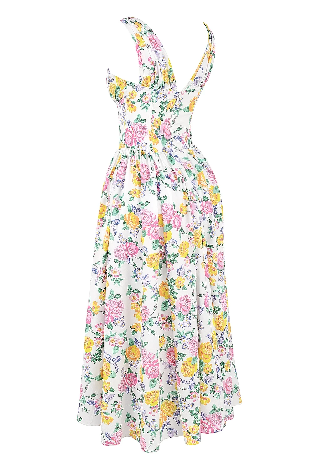 Bettergirl 2024 New Summer Custom Elegant Casual Cotton Midi Floral Dresses For Woman