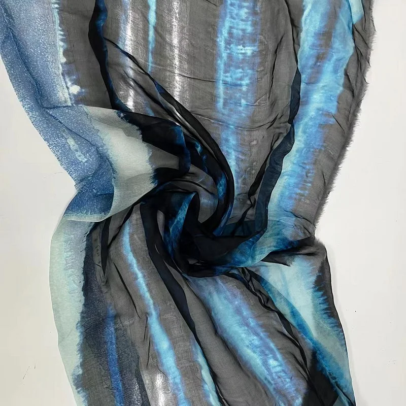 Elegant dress 6mm 100% pure silk chiffon printed fabric for dresses