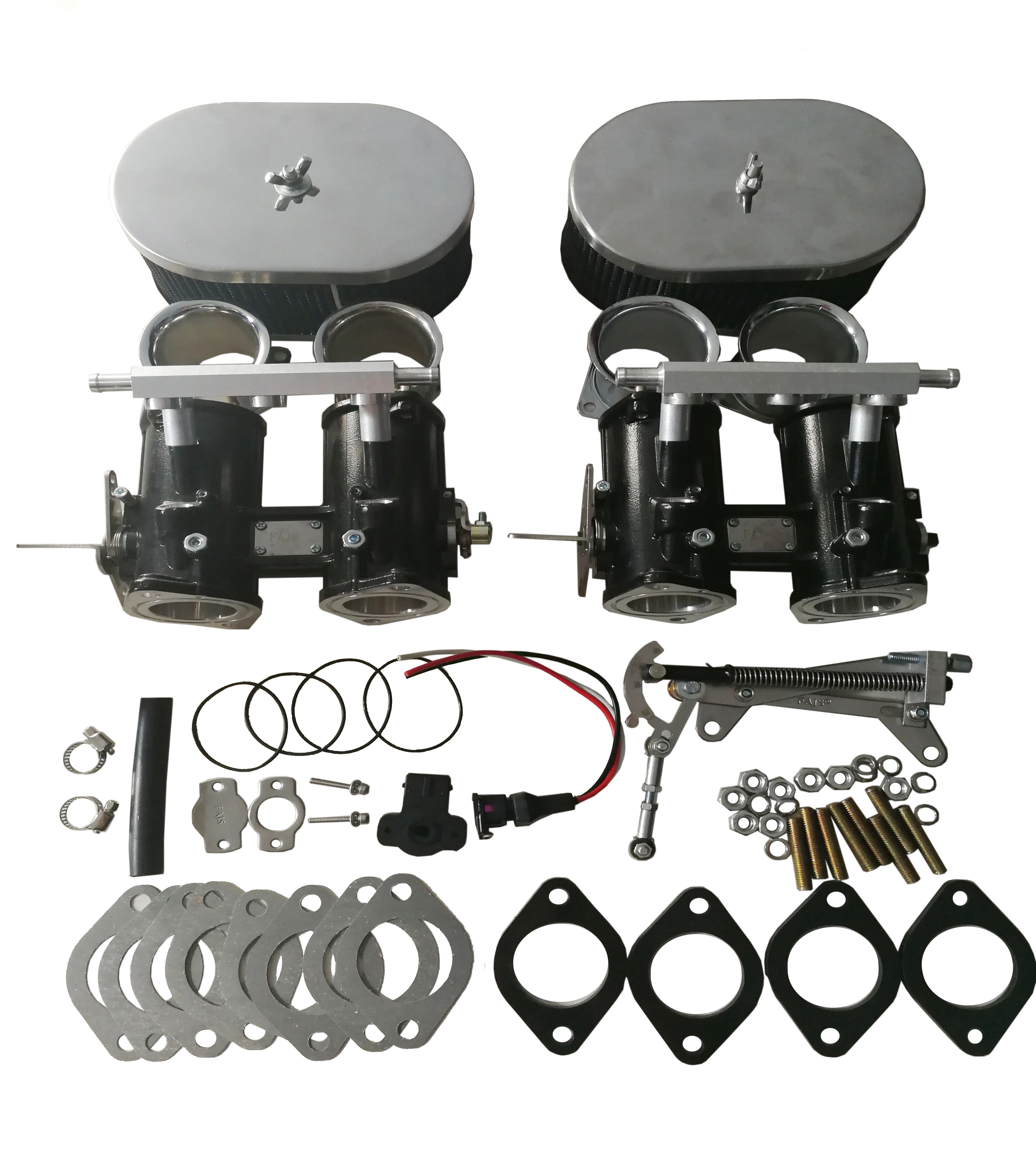 FAJS 40DCOE throttle bodies and TPS and air horn and linkage and base gasket