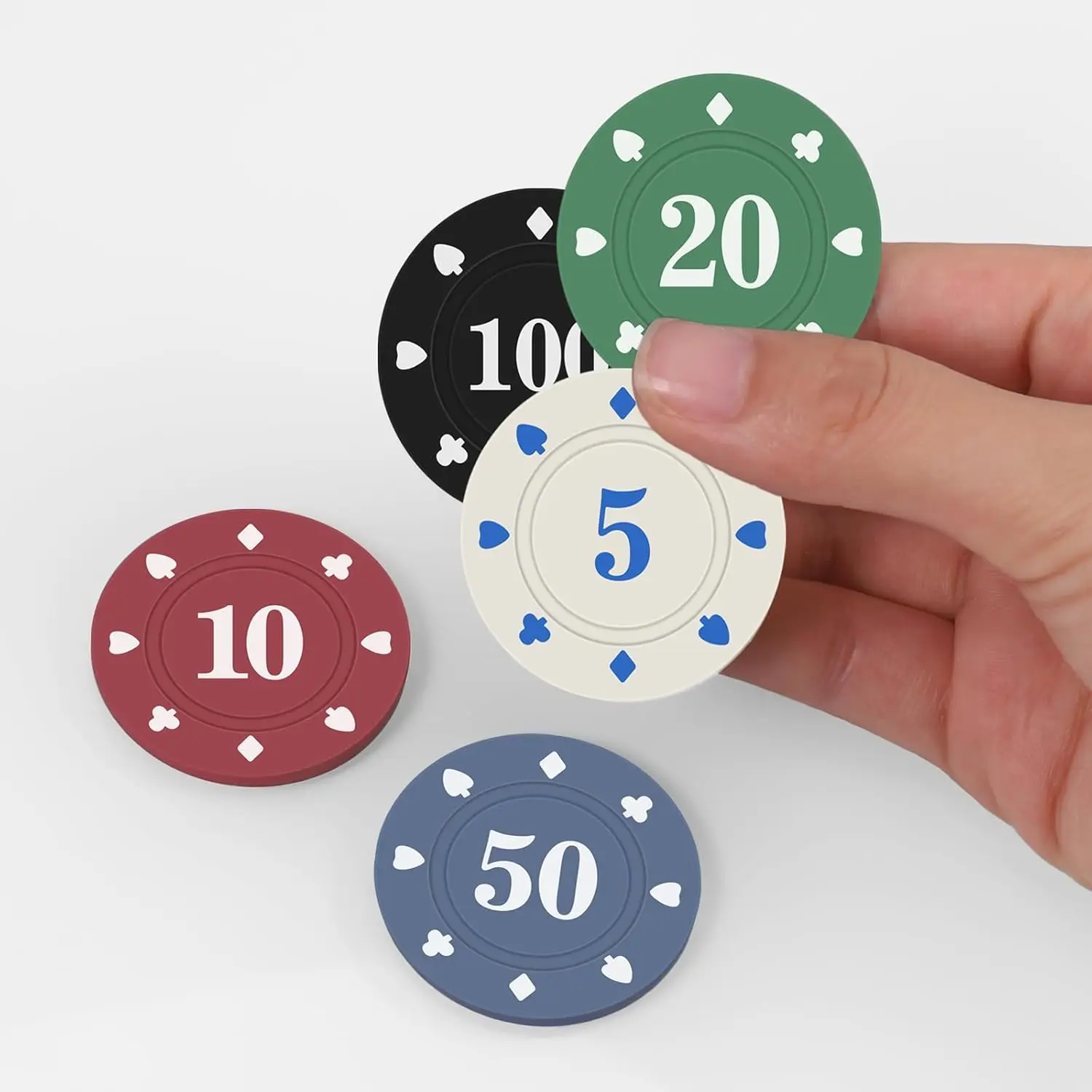 High Quality Custom Cheap Blanks Ceramic Clay Poker Chips Set Factory round ABS Casino Poker Chips with Custom Logo