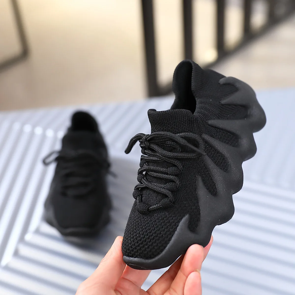 Summer 2021 Boys Girls Fashion Casual Sneakers Toddler Little Big Kid Brand 450 Trainers Children Pink Lace-Up Walking Shoes