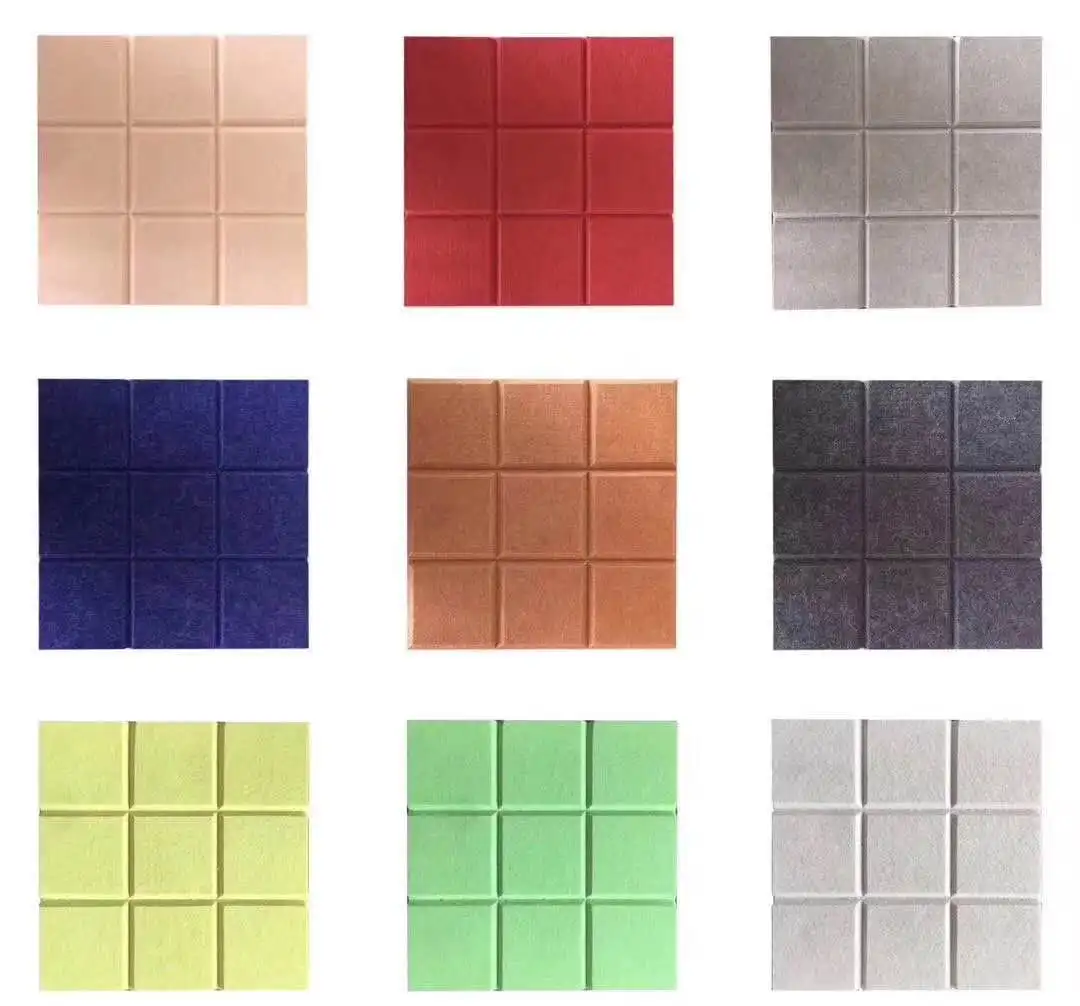 Hot Sale Fire Retardant High Density Soundproofing Polyester Fiber Sound-absorbing Board