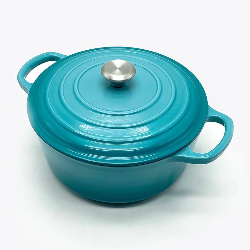 Kitchen Cooking Pot Enamel Cast Iron Dutch Oven 5 Quart Cooking Pots Cast Iron Sets Cookware Casserole