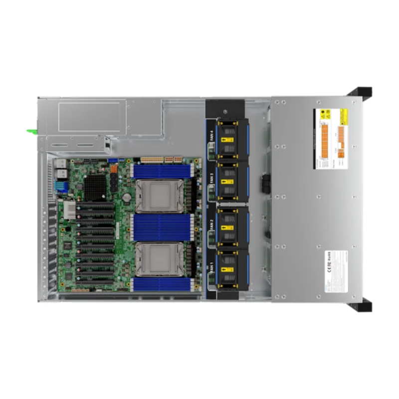 Лучшая цена Gooxi 2u 12bay сервер AS201-D12RE Xeon 6148 2 4G CPU 2X32gb оперативная стойка