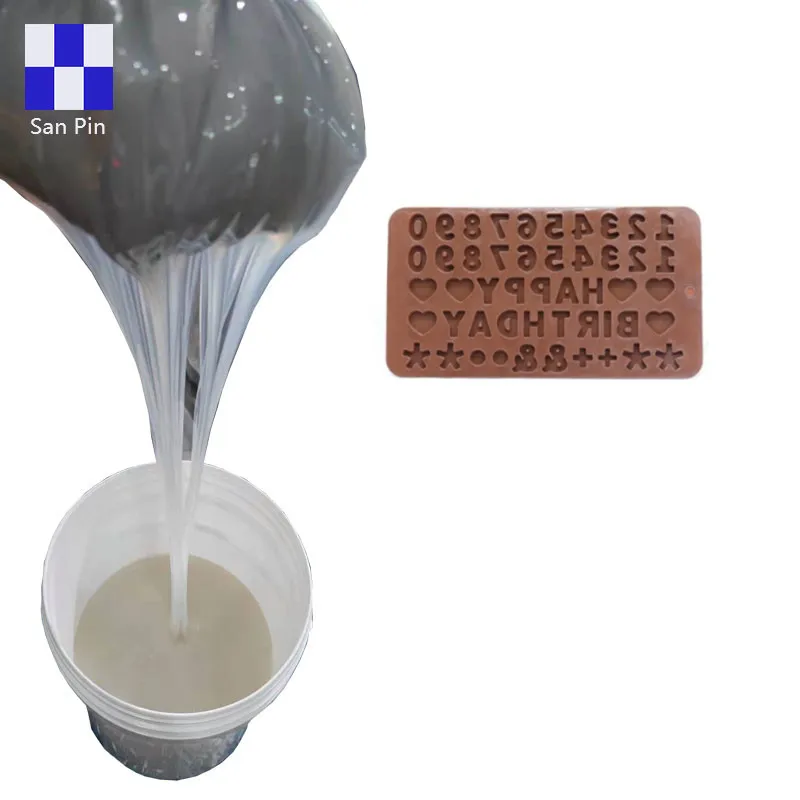 chocolate molds making silicone rubber rtv-2 liquid silicone for food molds making food-grade translucent platinum silicone