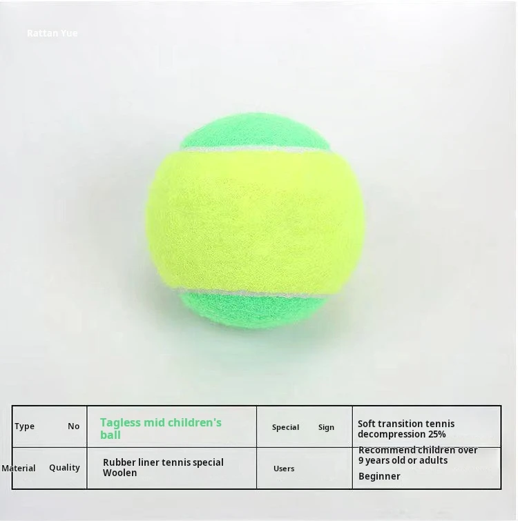 Factory Direct Professional Training Tennis Balls Large Size for Youth Sports Teenagers Children and Babies Rubber Material