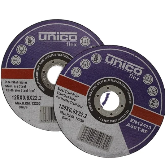125x0.8 abrasive cutting disc 125mm inox high quality disco de corte saw blade