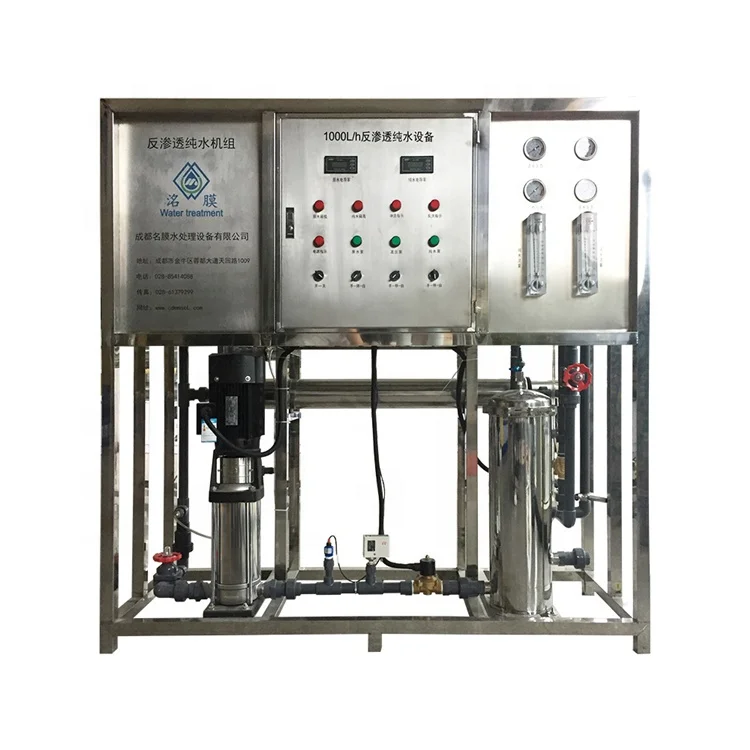 Reverse Osmosis Osmosis Water Treatment 1000LPH  Desalination Water Treatment For Bottle Water price
