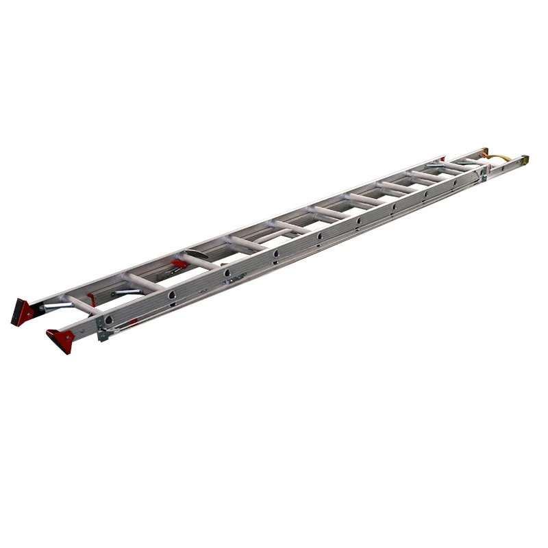 EN131 Escalera 28ft 300 lb 2 Sections Fire Escape Fiberglass Single Extension Ladder