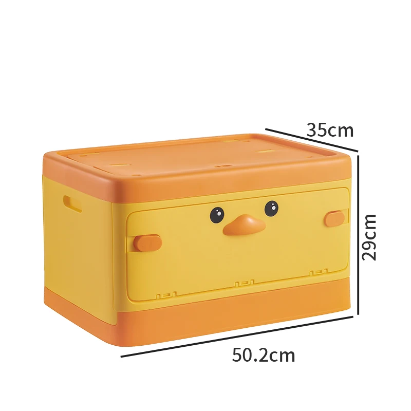 Korea Creative Outdoor Folding Storage Box Camping Wooden Lid Storage Container Plastic Storage Box