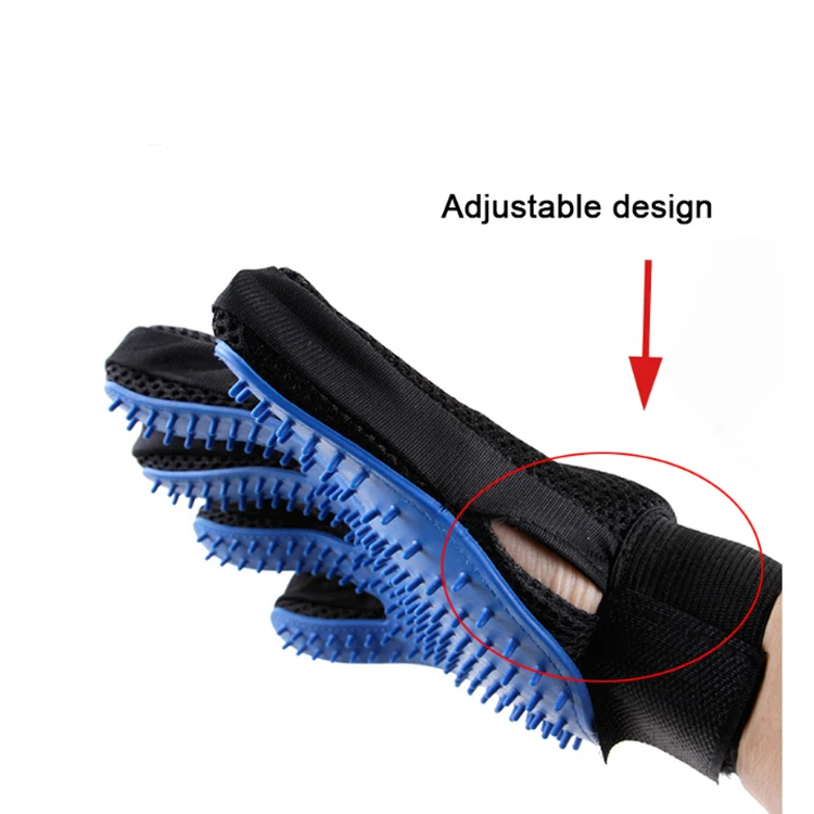 Wholesale Pet Dog Bath Hair Remover Gloves Pet Grooming Glove Deshedding Brush Glove