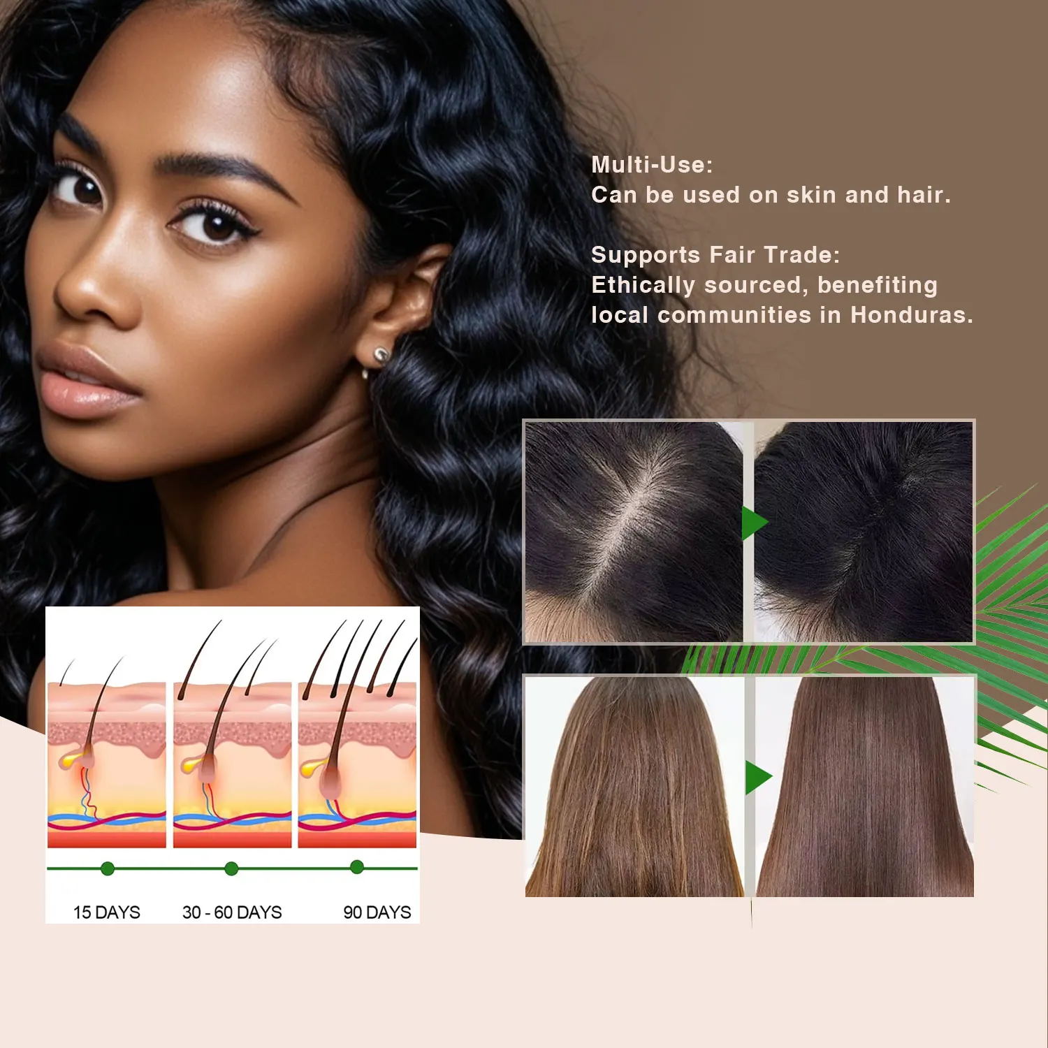 Honduras 100% Batana Essence Hair Care Nourishing Head Batana Essence Batana Crude Oil