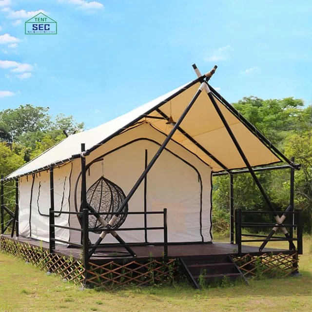 Hotel tent luxury resort four seasons furniture holiday tent glamping safari tent with bathroom