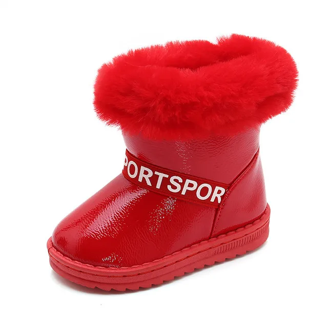 
Fashion kids Rubber Boots For Kids Winter Snow Boots Keep Warm Solid Anti Slip Children ,Boys And Girls Kids Winter Shoes 