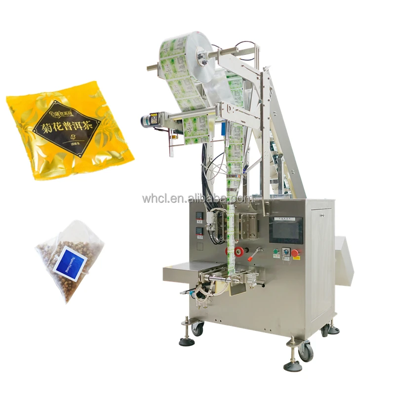 Tray Bucket Chain Outer Tea Bag Envelope Coffee Sachet Sealing Packaging Machine for Triangle Teabag