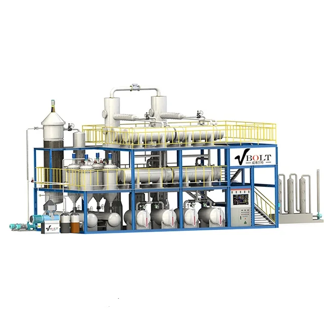 Переработка отработанного масла на базу, машина для дистилляции сырой нефти, мини-завод по переработке нефти
