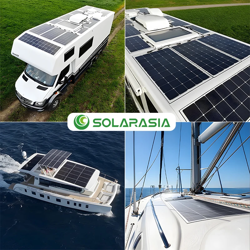 PV Monocrystalline Silicon Off-Grid Solar Power System 300W 400W 500W Flexible Half Cell Thin Film Solar Panels Glass