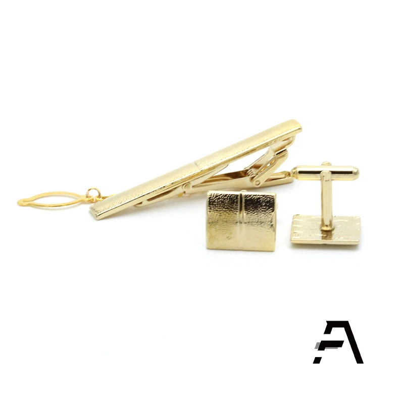 Mens  Metal Gift Set Tie Clip cufflinks Wholesale Price Dongguan Fancy