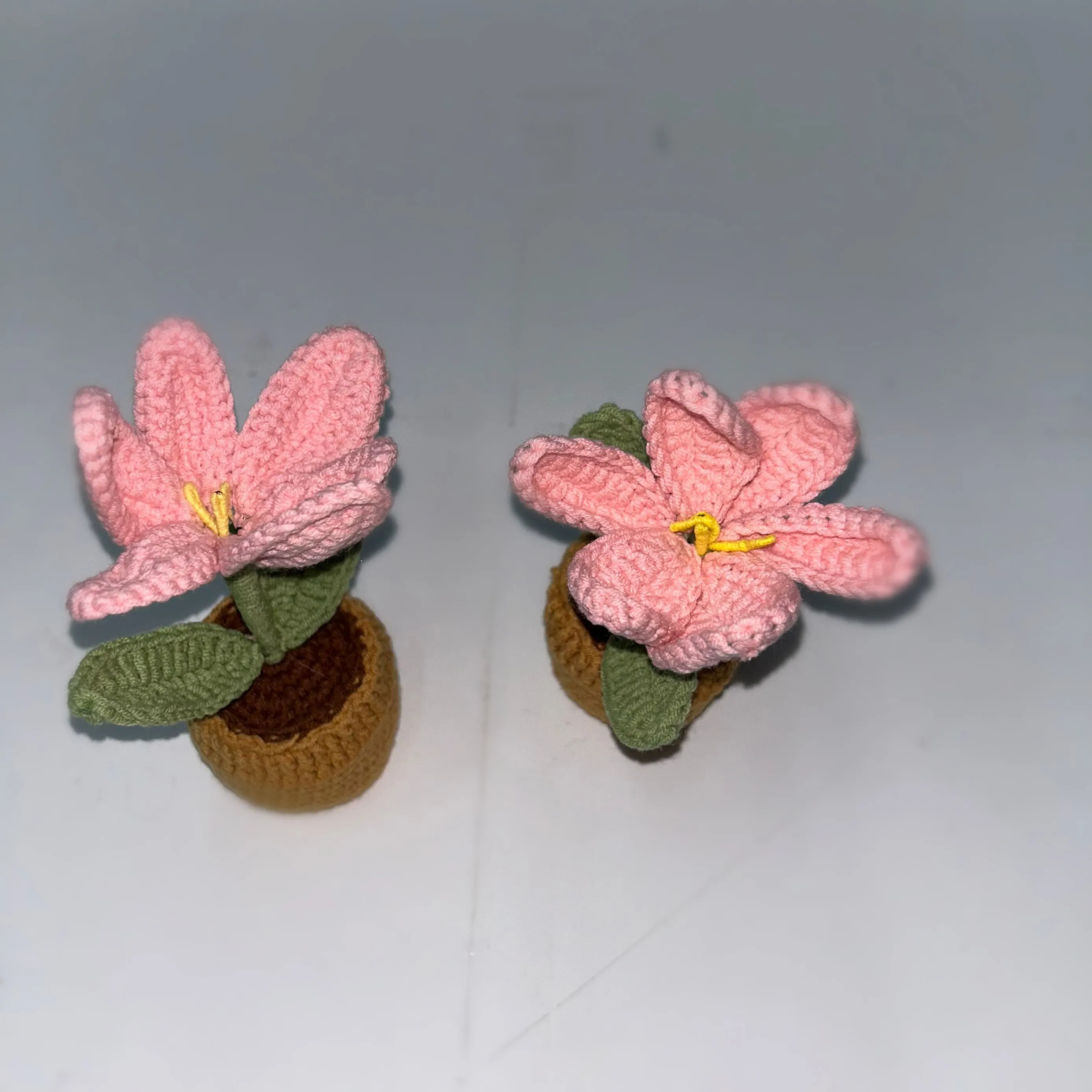 Simulated Wool Hand-knitted  Tulip  Flower Plush Toys Bouquet Home Decor Accessories Ornament Artificial Flowers