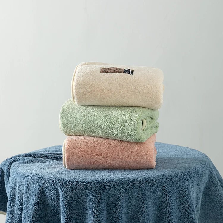 Custom  Manufacturers Wholesale Multi-Functional Coral Velvet Towels Bath Hotel Towel Sets