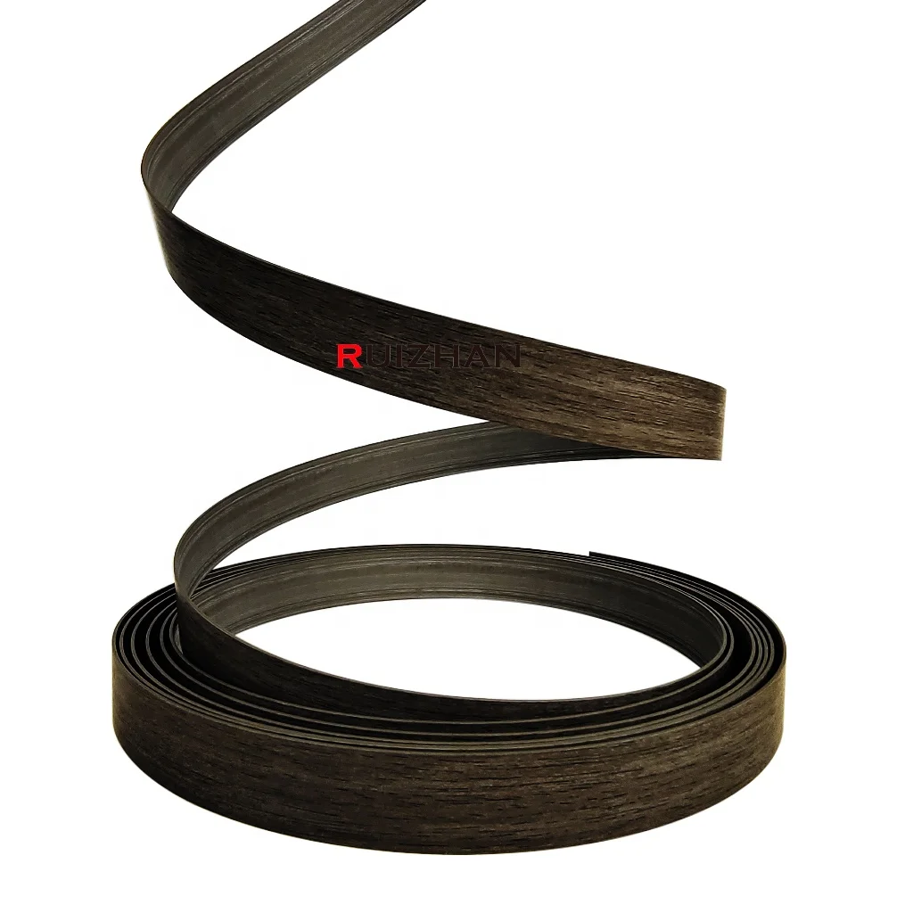 0.6mm-2mm woodgrain pvc/abs/acrylic furniture accessories edge banding tape factory customized
