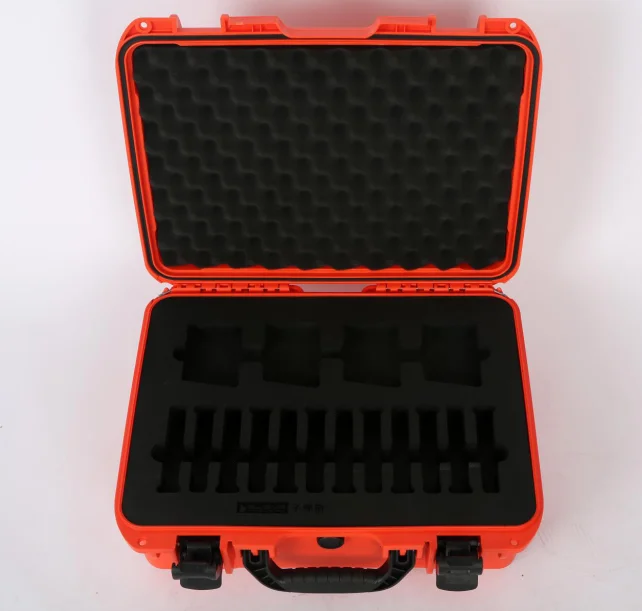 Lockable Plastic tool Case Camera with Variable Dividers sample case