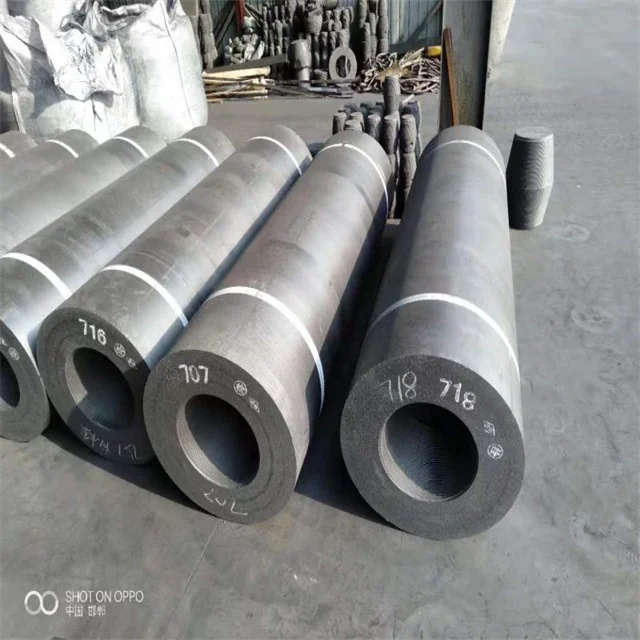 China manufacture Isostatic pressure  graphite electrode with needle coke high quality factory price for electric arc furnace