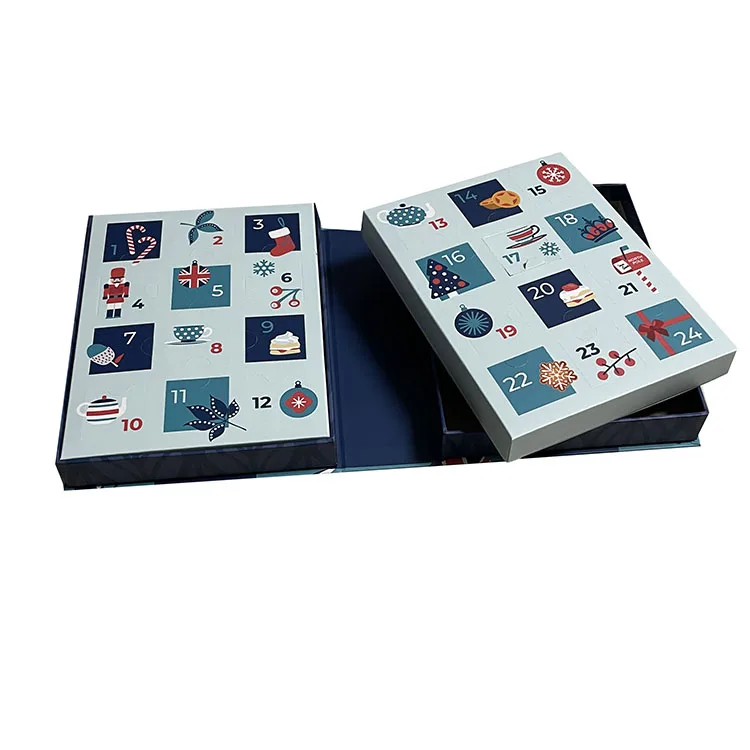 handmade cardboard empty advent calendar box