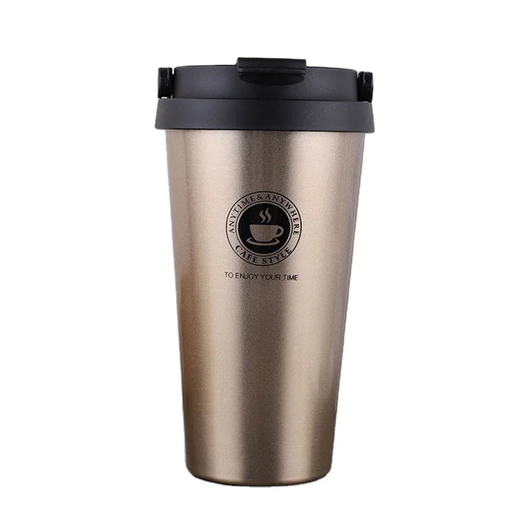 Low Moq Manufacturer Thermos Flasks Tea Mug Reusable Coffee Cup Coffee Mugs Custom Logo Printed Gym Water Bottle