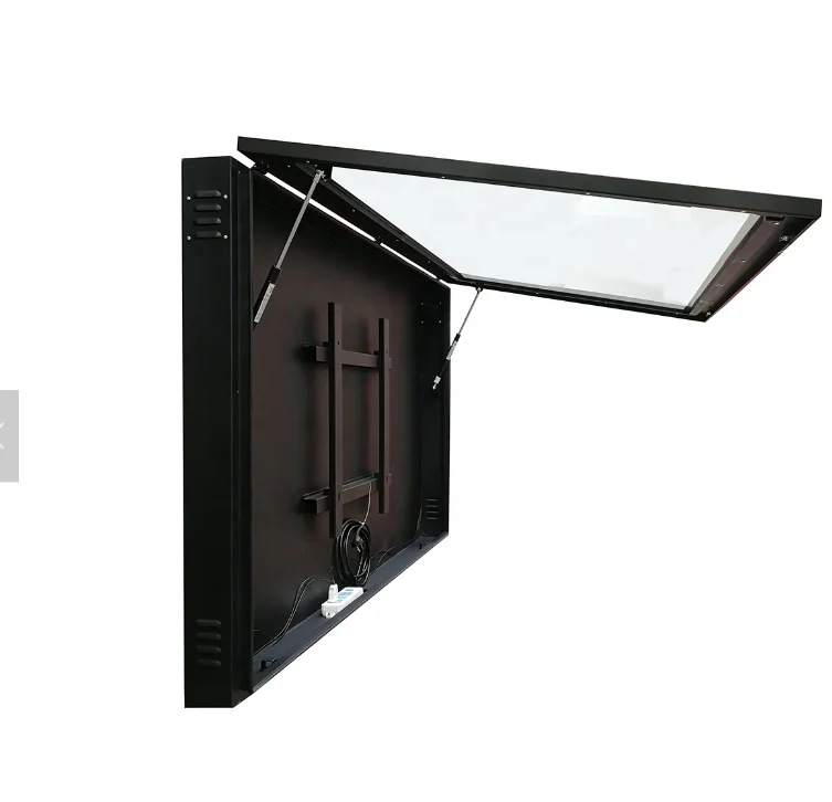 Настенный ТВ-шкаф на заказ, светодиодный ЖК-экран, монитор, шкаф для телевизора