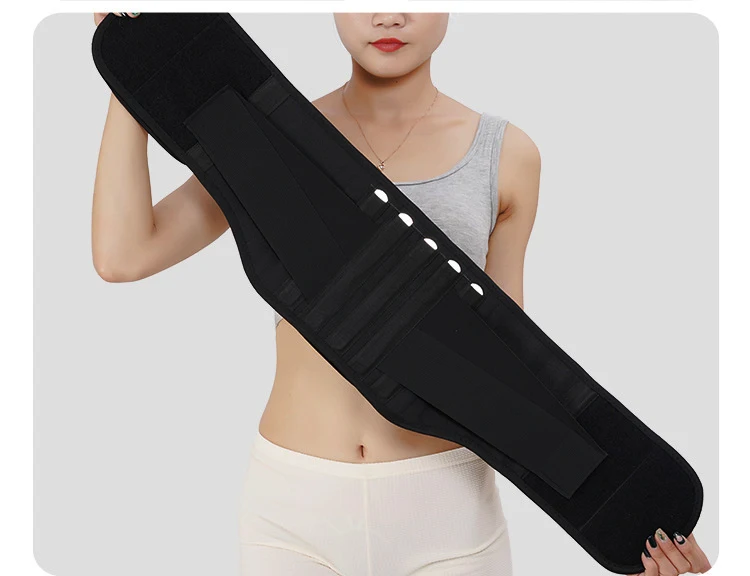 Sports Lumbar Support Stays Breathable Anti-skid Tourmaline Self-heating Waist Support 5 Pcs Steel Plates Back Brace Belt