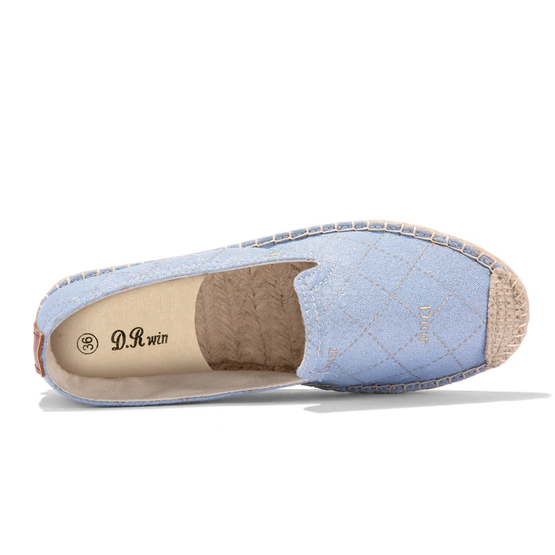 Drop Shipping Women Espadrilles Flat Lifestyle Shoes Women Jute Sole