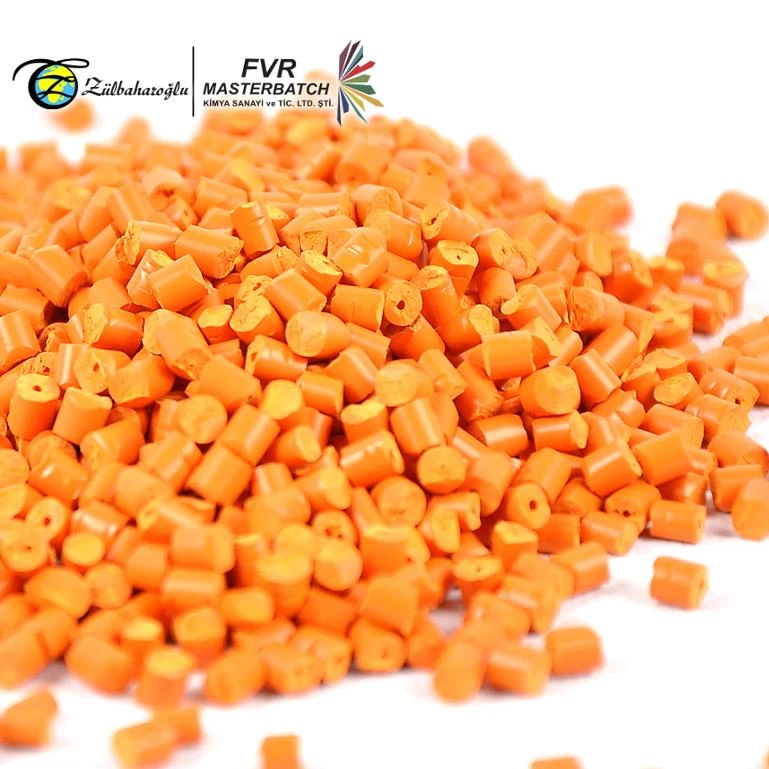 High Quality PP/PE/ABS Made In Turkey Granule Form Color And Black Orange Masterbatch
