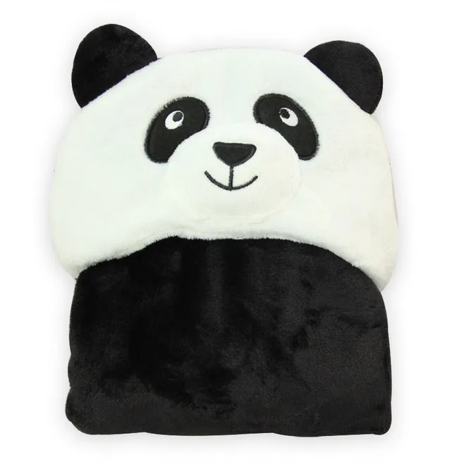 Super soft new born blanket warm cartoon animal infants plush wearable bathrobe blankets coral fleece baby hooded bath towel
