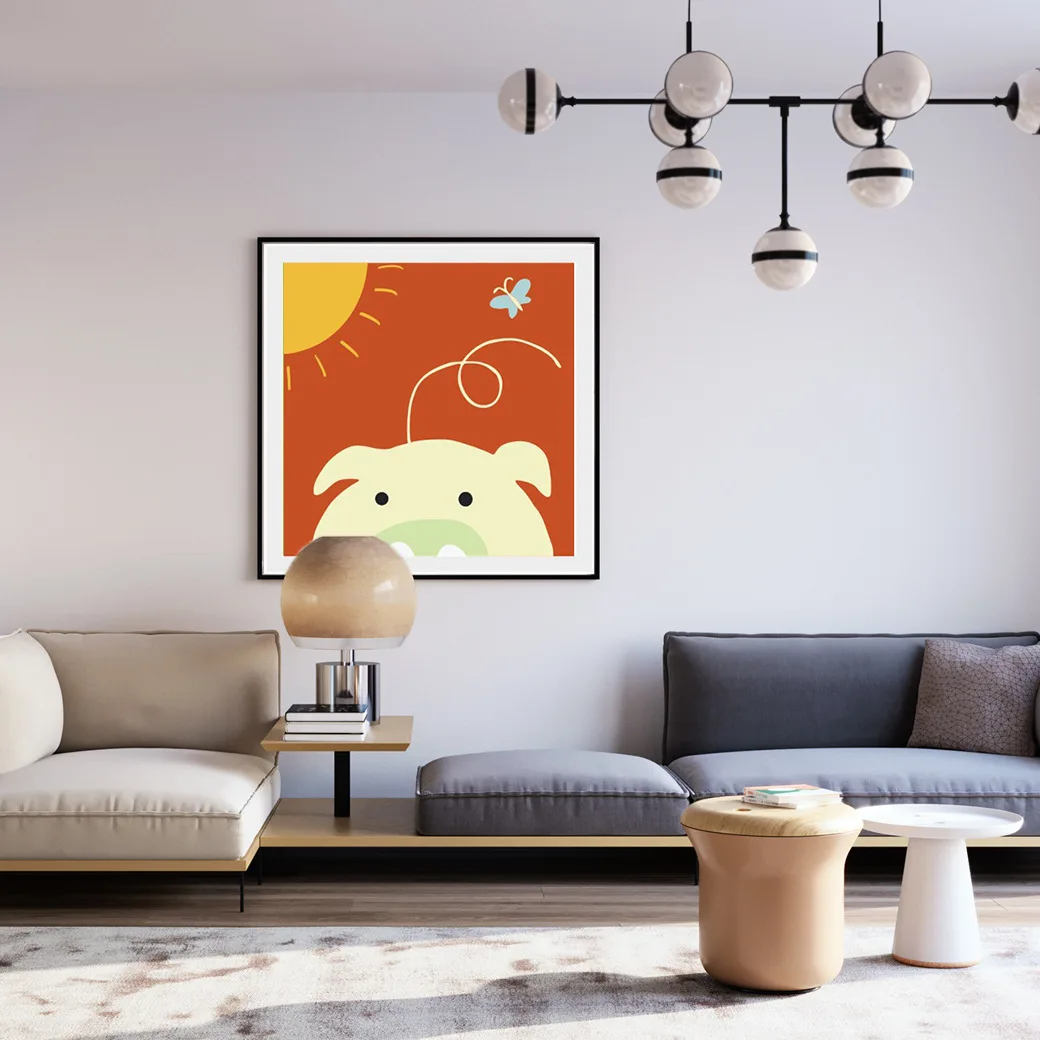 Beautiful Kids Diy Painting Set Night Bright Star Moon Wall Decor Oil Painting By Numbers 20x20 Wirh Frame