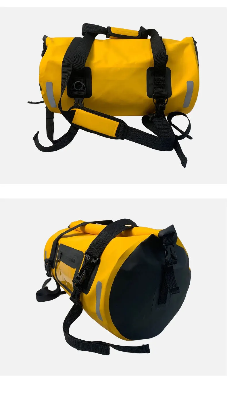 Motorcycle Rear Tail Bag Waterproof  Big Capacity Saddle Travel Dry Shoulder Bag Motorbike Luggage Motor Seat Bag