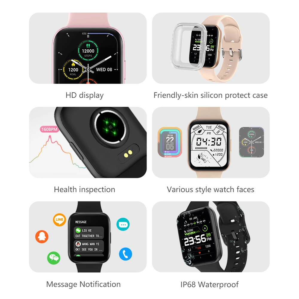 Smartwatch 6 He Wr Sk Ecg D55 P31 V30 Smart Watch Ct03 Plus W56M Bw16 44Mm Ak06 Q 80 Tk78 Sport B8Pro Ht 22 Newest Custom Online