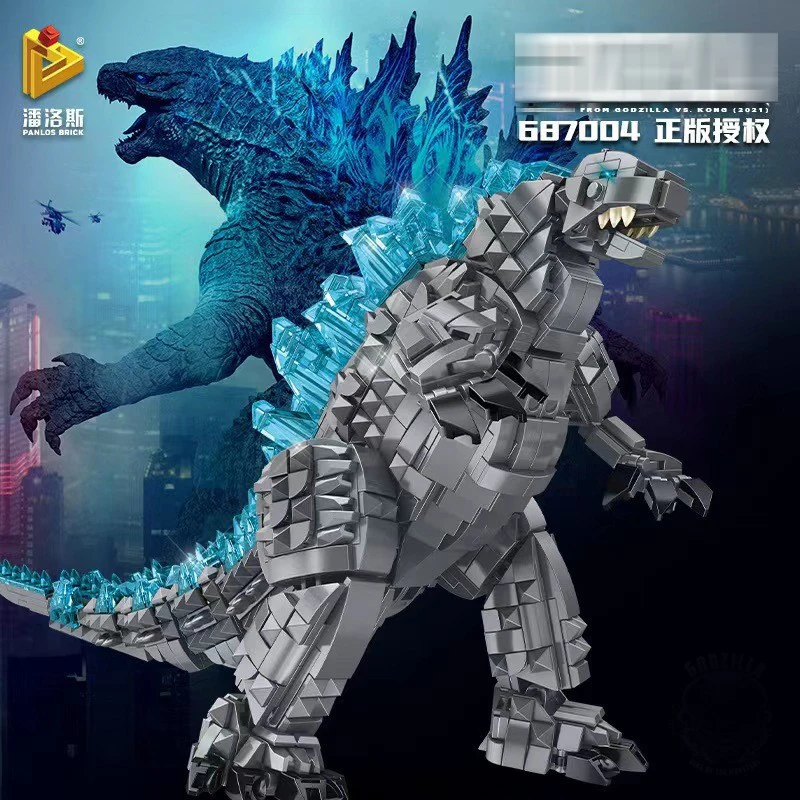 PANLOS 687004 Godzillai dinosaur model MOC small particle Bricks puzzle assembling Building Blocks Toys Gifts for children