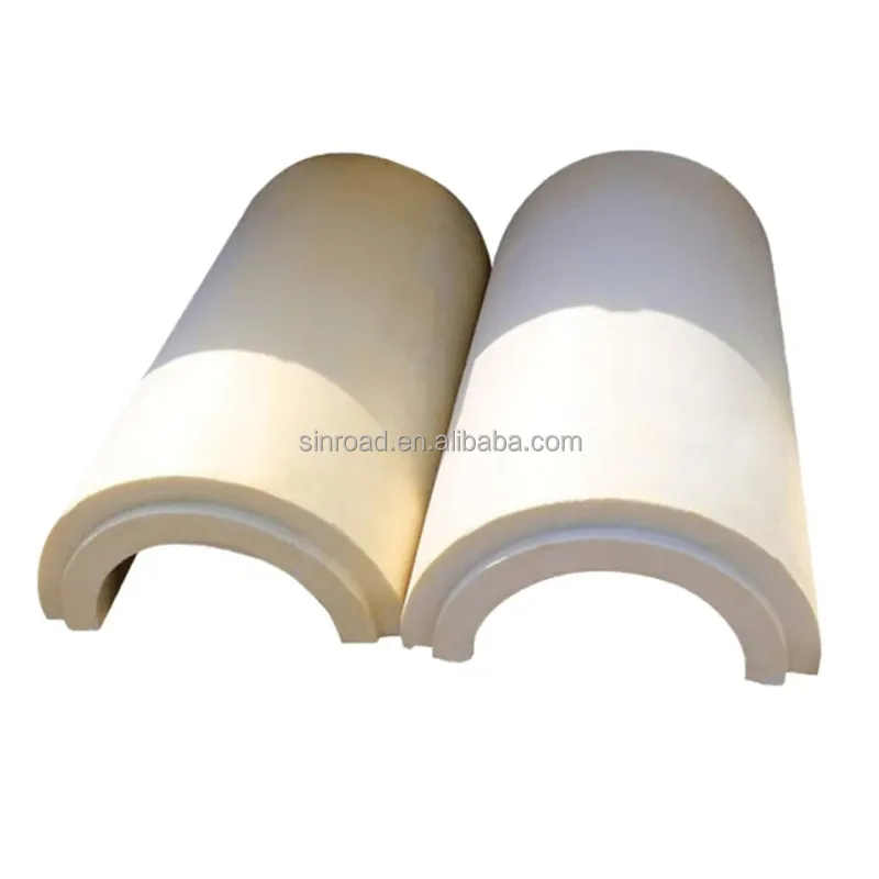 High density cold preservation rigid polyurethane PIR pipe shield for low temperature pipeline and tank