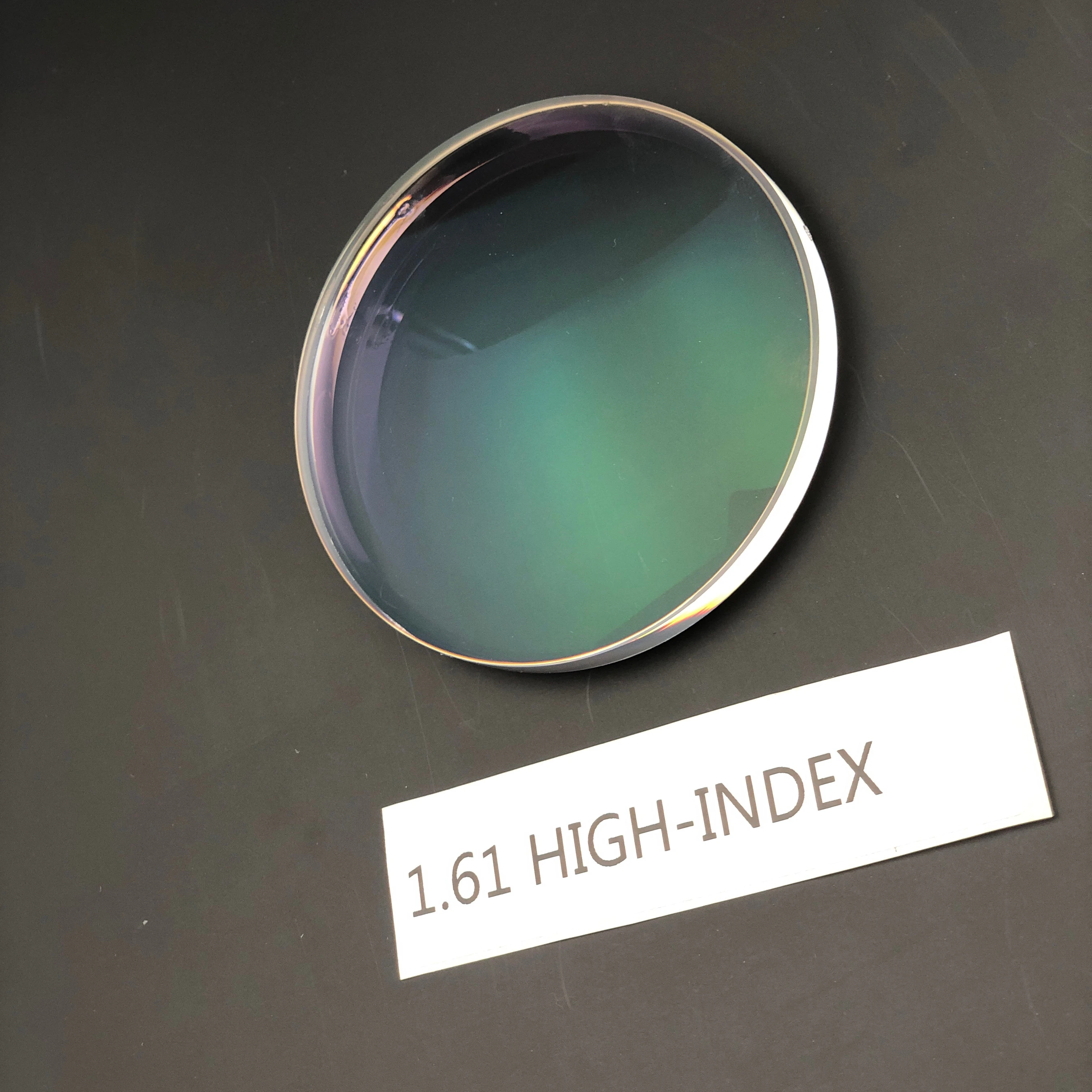 High Quality MR-8 1.61 High Index Single Vision HMC UV400 Custom Optical Lens